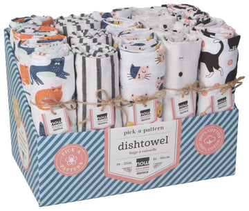 Faire- Danica Jubilee Dishtowel Cats Dishtowels for the Kitty Cat Lovers!